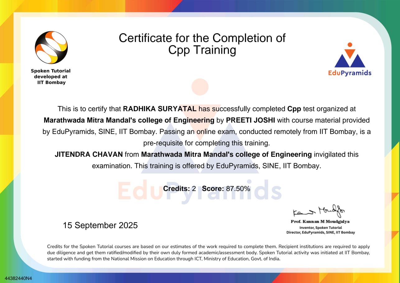 C++ Certificate
